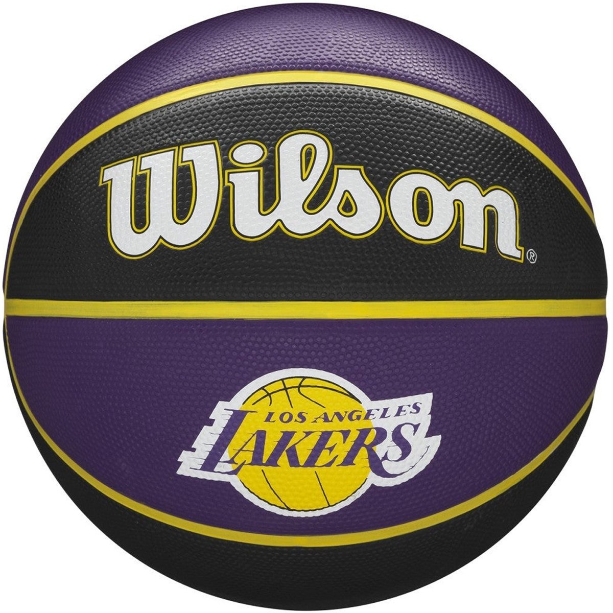 Wilson NBA La Lakers (Größe 7) Basketball – lila gelb | Größe: 7