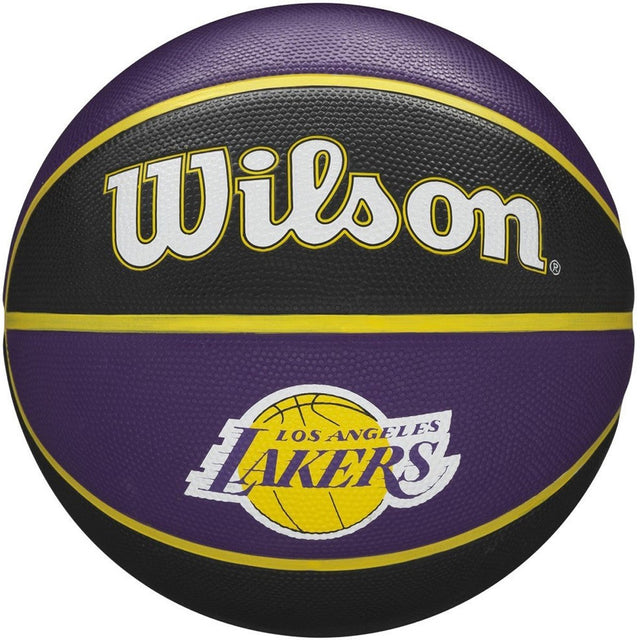 Wilson NBA La Lakers (Größe 7) Basketball – lila gelb | Größe: 7