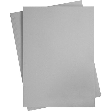 Creativ Company farbiger Karton, A2, Blatt 420 x 594 mm, 180 g, grau, 10 Blatt 1 Karton