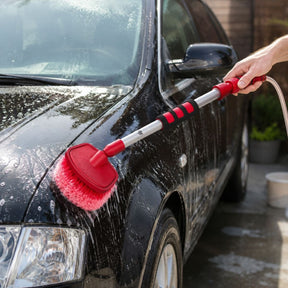 Dirt devil autowasborstel met wateraansluiting - wasborstel auto met waterregeling - autoborstel ca. 51 cm - waterborstel auto voor tuinslang