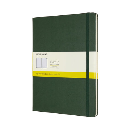 Klassisches Moleskine-Notizbuch – extra groß – Hardcover – kariert – Myrtengrün