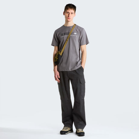 The North Face M Bracket Logo Regular SS Tee Herren Outdoor-Shirt – Smoked Pearl
