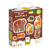 Bananenpanda - Aufsteigende Puzzles Waldtiere - 33 Teile.