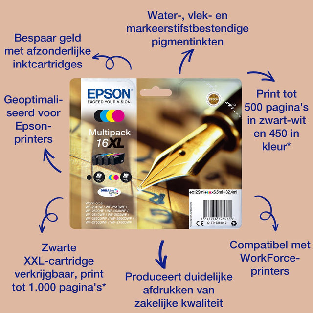 Epson Stift- und Kreuzworträtsel-Multipack 4-farbig 16 Easymail