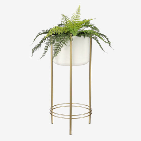 Mica decorations varen kunstplant in bloempot stan - h38 x ø50 cm - groen