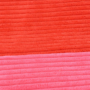Coockoo hondenkussen cozy stripe rood roze m-90x75x11cm
