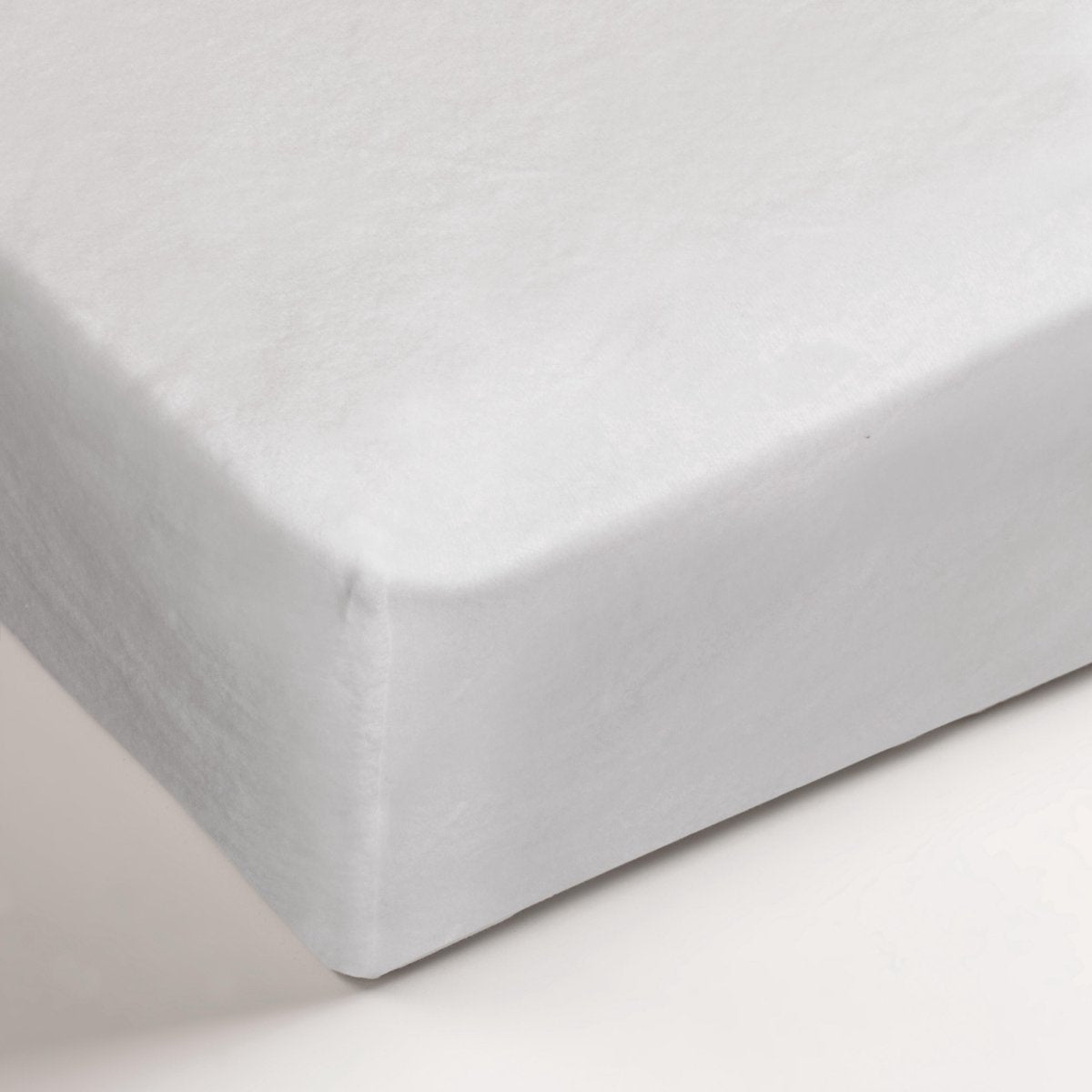 Ambiante molton hoeslaken - tweepersoons - 90 100x200 210 cm - wit