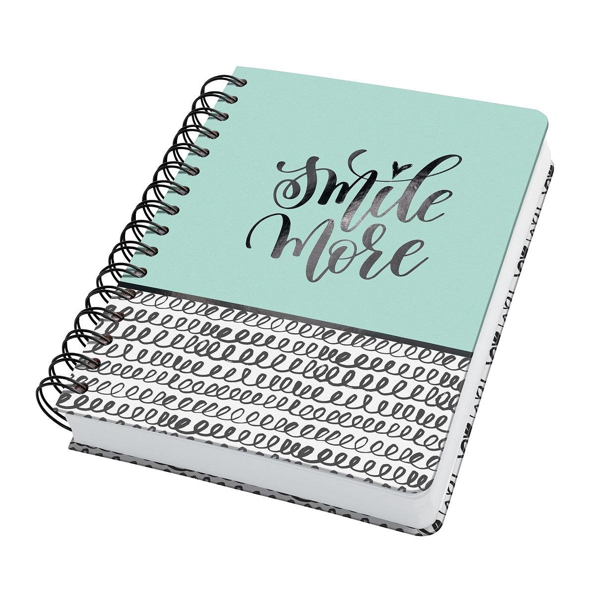 Sigel Spiralnotizbuch A5 – Jolie – Hardcover – 240 Seiten – 120 Gramm – Punkte – Curly Mint – Si-JN623