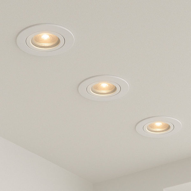 Calex slimme inbouwspot - smart led downlight dimbaar - kantelbaar - warm wit licht - wit