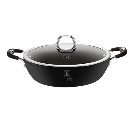Berlingerhaus Berlinger Haus – 6125 – flache Bratpfanne – 28 cm – Schwarz – Profi