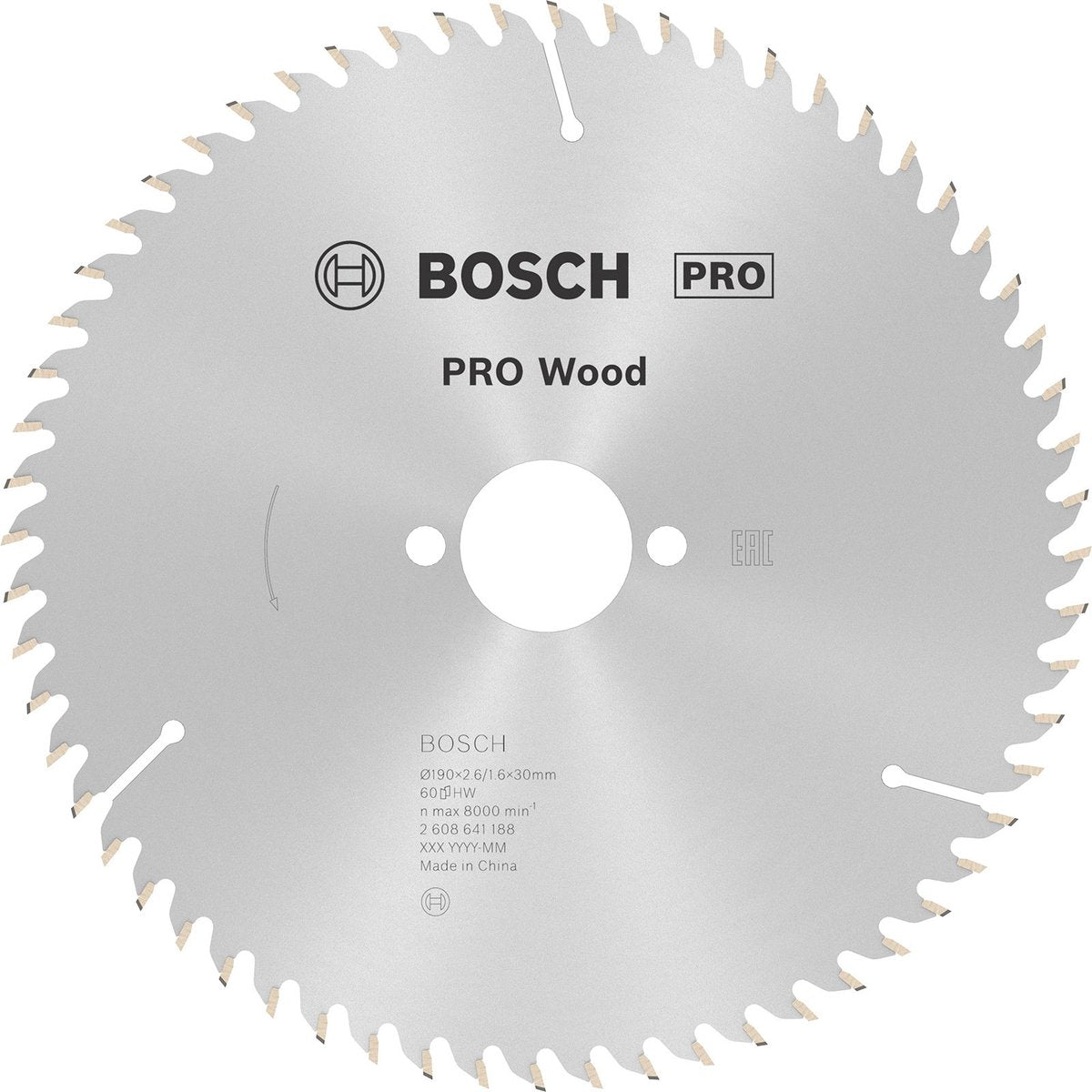 Bosch cirkzb opt 190x30x2,6 60t wz