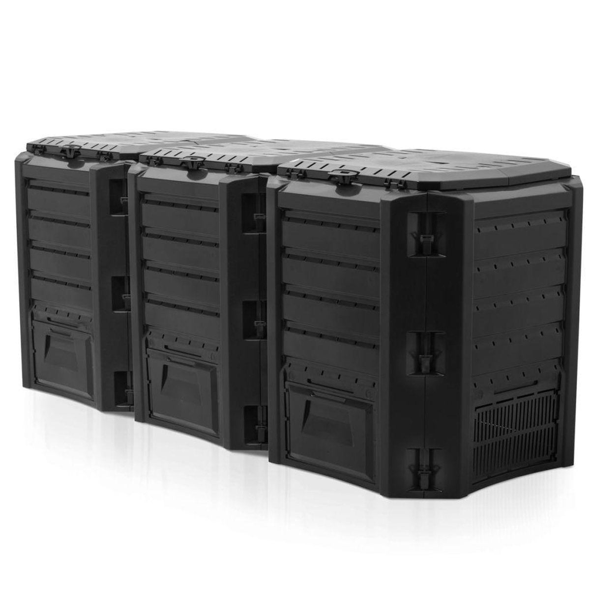 Naturkompostbehälter schwarz 1200 l