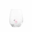Bloomingville misa drinkglas met flamingo – mondgeblazen glas – 560 ml