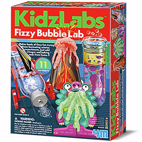 4 m Wissenschaft und Spiele – Ihr lebendiges Blasenlabor – 11 Experimente – Chemie – Kidzlabs – 5+