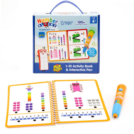 Lernressourcen Hot Dots Zahlenblöcke 1–10 Aktivitätsbuch interaktiver Stift. - 3+