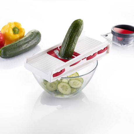 Westmark Gemüse- und Obstschneider mit 5 Schneideinsätzen 305x130x140mm