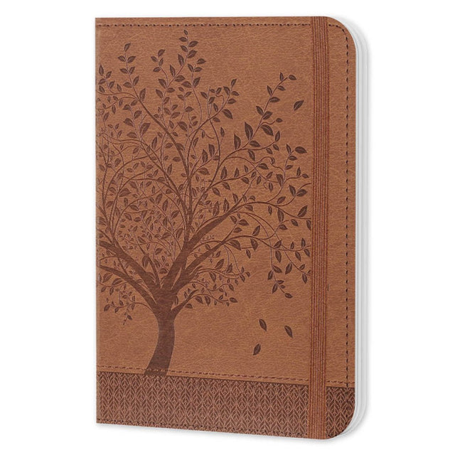 Peter pauper notitieboek compact journal - artisan tree of life - met elastieksluiting - 13x18 cm