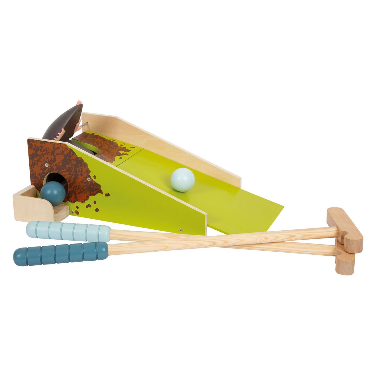 Kleiner Fuß - Holz Minigolf -Maulwurf für Kinder