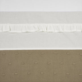 Meyco Baby-Rüschenbettlaken – gebrochenes Weiß – 75 x 100 cm – 0,3 Tog