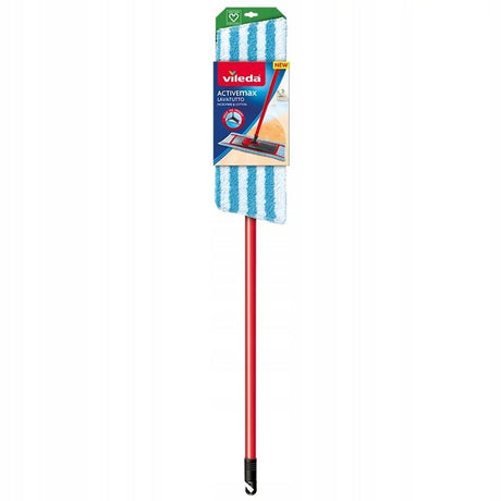 Vileda active max serie - platte mop - 130 cm - ergonomisch - geschikt voor alle vloeren