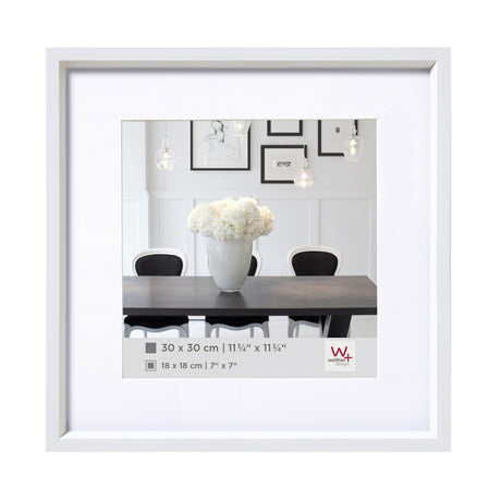 Walther Steel Style - Kunststoffrahmen - Fotogröße 20x20 cm - Weiß