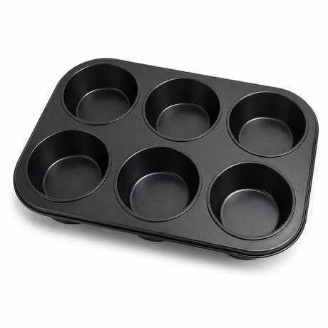 Sans Marque Kozie Muffinform ohne Markenzeichen 6 Stück – PFAS-freie Backform – Antihaftbeschichtung – für Muffins, Cupcakes