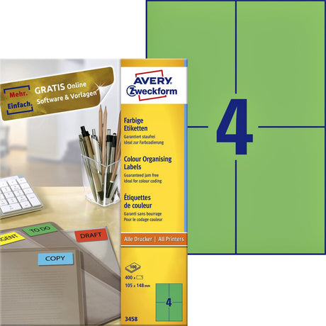 Avery Etiketten universal grün 100 Stück