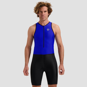 Rogelli florida dames en heren trisuit - mouwloos - zwart blauw