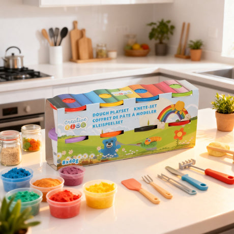 Creative kids dough playset 8x40g