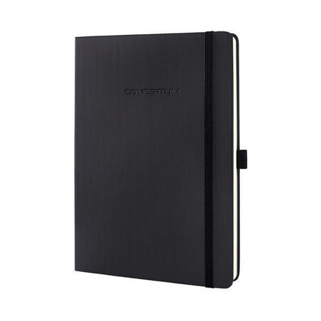Sigel Notebook-Tablet-Format Conceptum Pure Black Hardcover-Linie
