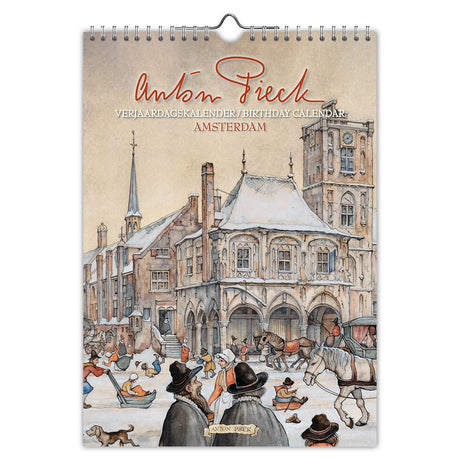 Anton pieck amsterdam verjaardagskalender - a4