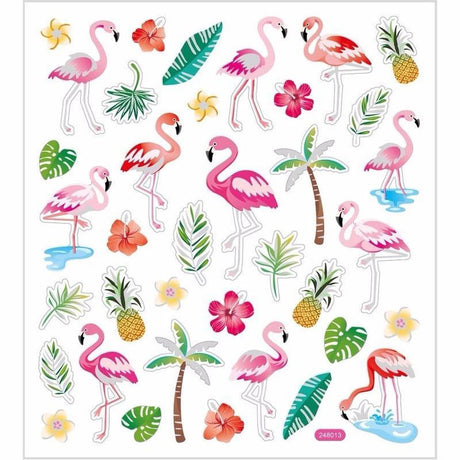 Kreativunternehmen https: www.cchobby.nl stickers-flamingo-sheet-15x16-5-cm-ca-37-piece-1-sheet