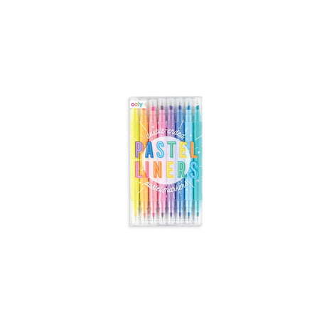 Ooly – Pastell-Liner – doppelseitige pastellfarbene Marker – 8 Stück