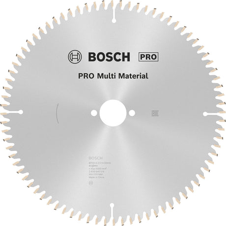 Bosch cirkelzaagblad multi material 250 x 30 x 3,2 mm - 80 tanden