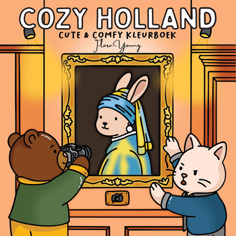 Flora young cozy holland | | cozy coloring book volwassenen | cozy kleurboek voor volwassenen | kleurboek voor volwassen