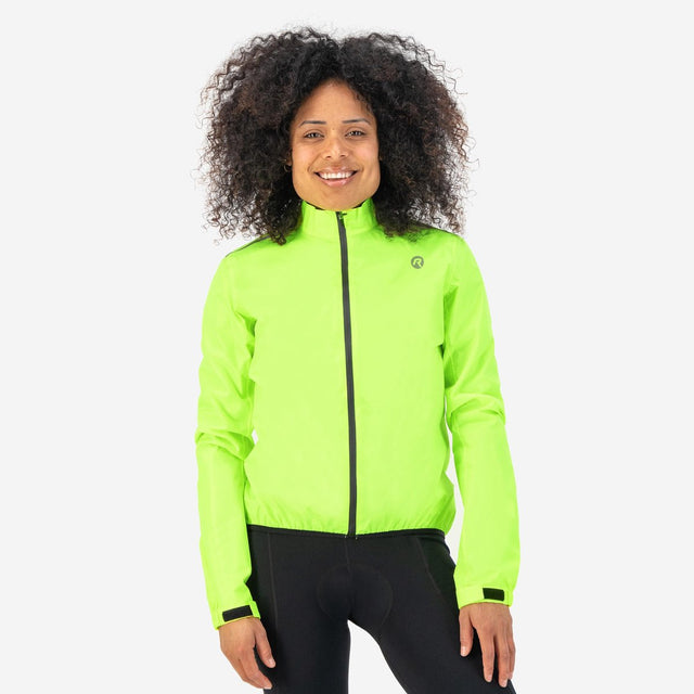 Rogelli core dames fiets regenjack - waterdicht - fluor