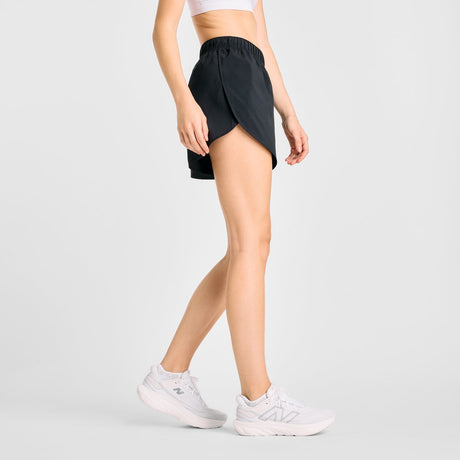 New balance sport short 5 dames sportbroek - black m