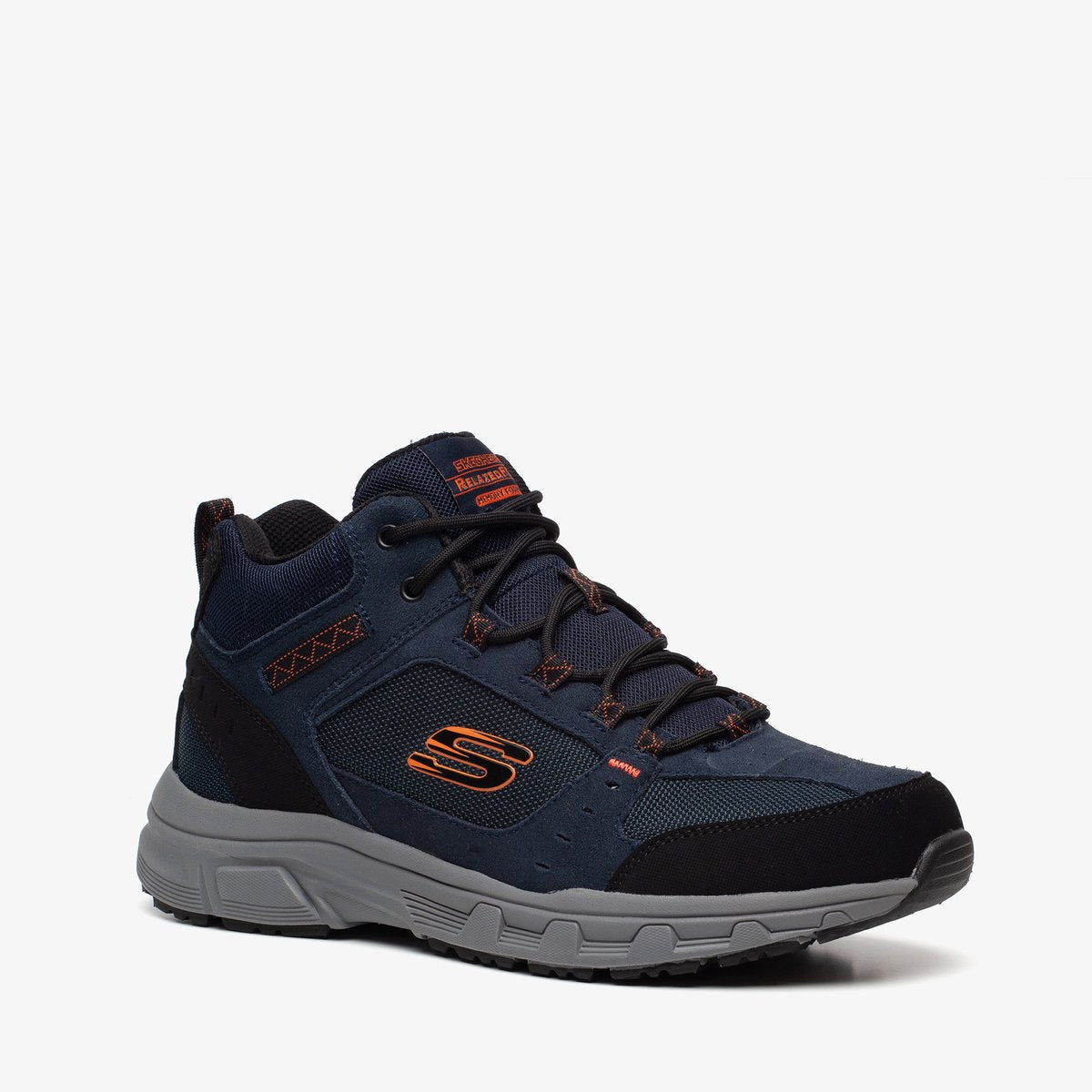 Skechers oak canyon- ironhide heren wandelschoenen - donkerblauw oranje 46