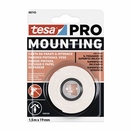 Tesa plakband mounting pro dubbelzijdig 19 mm x 5 m