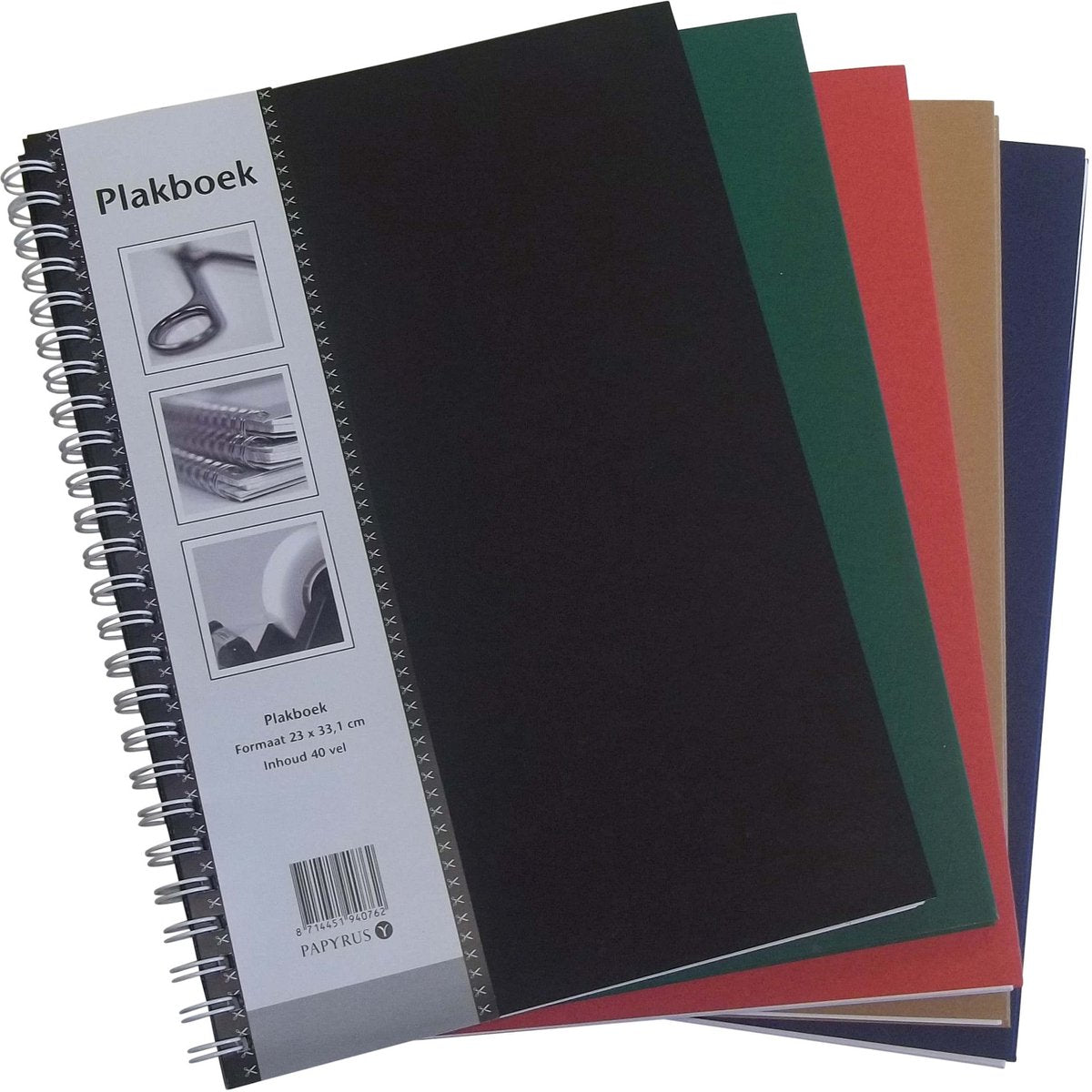 Scrapbook neutral 230x330 5 Stück 40 Blatt