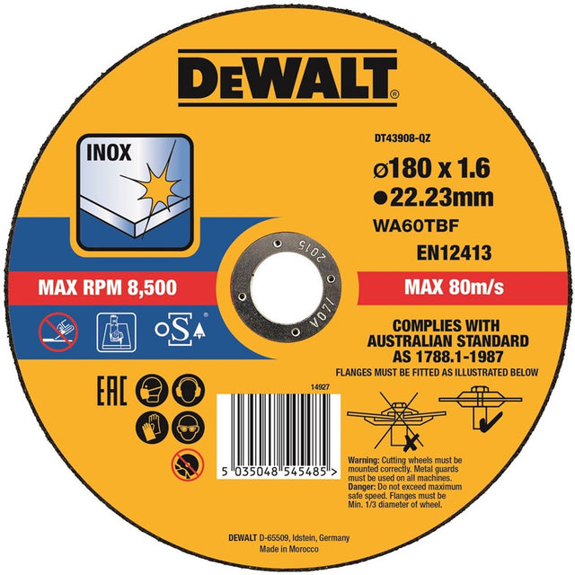 Dewalt dt43908 Trennscheibe Edelstahl 180 mm