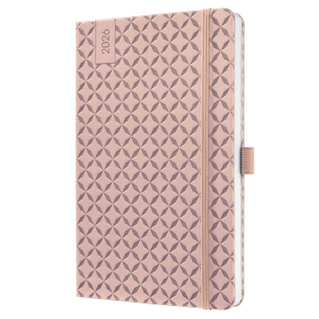 Sigel Wochenplaner Flair 2026 Format A5 Pearl Rose Hardcover