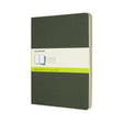 Moleskine Cahier-Tagebücher – extra groß – leer – grün – 3er-Set