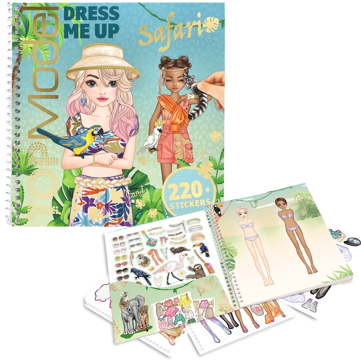 Depesche - topmodel dress me up safari stickerboek