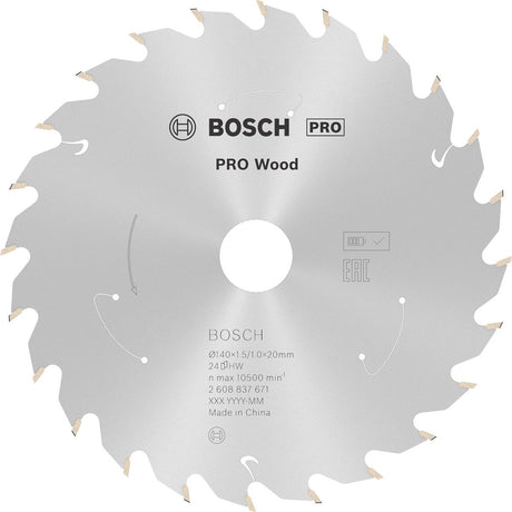 Bosch accesorios pro cirkelzaagblad voor hout 140x20 mm zilver