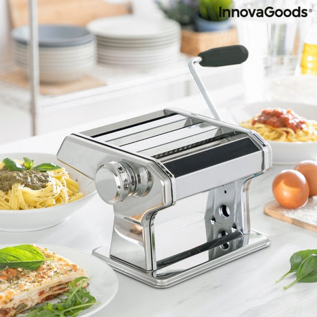 Innovagoods - pastamachine - zelf pasta maken - keukengerei - aluminium