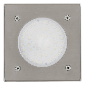 Eglo lamedo - buitenverlichting - grondinbouwlamp - 1 lichts - led - rvs - wit