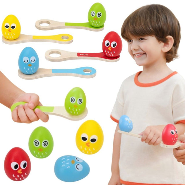 Vigatoys viga-ei op een lepel voor kinderen - uni