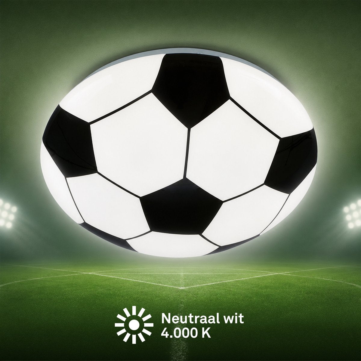 Briloner - LED-Deckenlampe - Fußballlampe Decke - Kinderzimmerlampe - WM-Fußball - 12w - ø27,5cm