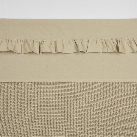 Meyco Rüschenbettlaken für Babys – Sand – 75 x 100 cm – 0,3 Tog